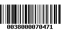 Código de Barras 0038000070471