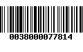 Código de Barras 0038000077814