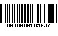 Código de Barras 0038000105937