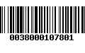 Código de Barras 0038000107801