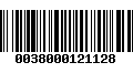 Código de Barras 0038000121128