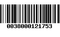 Código de Barras 0038000121753