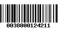 Código de Barras 0038000124211