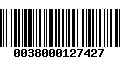 Código de Barras 0038000127427