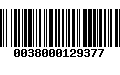 Código de Barras 0038000129377