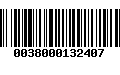 Código de Barras 0038000132407