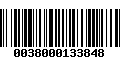 Código de Barras 0038000133848