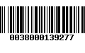 Código de Barras 0038000139277