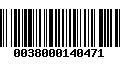 Código de Barras 0038000140471