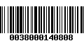 Código de Barras 0038000140808