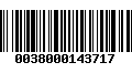 Código de Barras 0038000143717