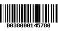 Código de Barras 0038000145780