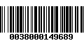 Código de Barras 0038000149689