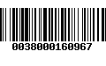 Código de Barras 0038000160967