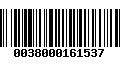 Código de Barras 0038000161537