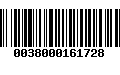 Código de Barras 0038000161728