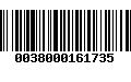 Código de Barras 0038000161735