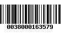 Código de Barras 0038000163579