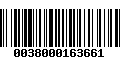 Código de Barras 0038000163661