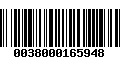 Código de Barras 0038000165948