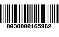 Código de Barras 0038000165962