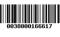 Código de Barras 0038000166617