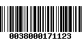 Código de Barras 0038000171123