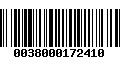 Código de Barras 0038000172410