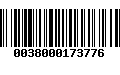 Código de Barras 0038000173776