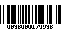 Código de Barras 0038000179938