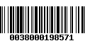 Código de Barras 0038000198571