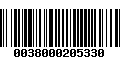 Código de Barras 0038000205330