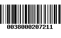 Código de Barras 0038000207211