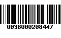 Código de Barras 0038000208447