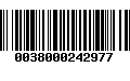 Código de Barras 0038000242977