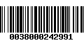 Código de Barras 0038000242991