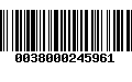 Código de Barras 0038000245961