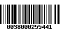 Código de Barras 0038000255441