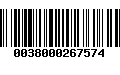 Código de Barras 0038000267574