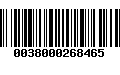 Código de Barras 0038000268465