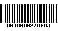 Código de Barras 0038000278983