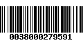 Código de Barras 0038000279591