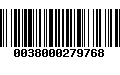 Código de Barras 0038000279768