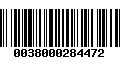 Código de Barras 0038000284472