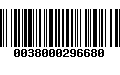 Código de Barras 0038000296680