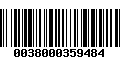 Código de Barras 0038000359484