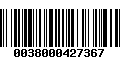 Código de Barras 0038000427367