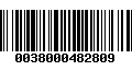 Código de Barras 0038000482809