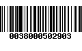 Código de Barras 0038000502903