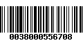 Código de Barras 0038000556708